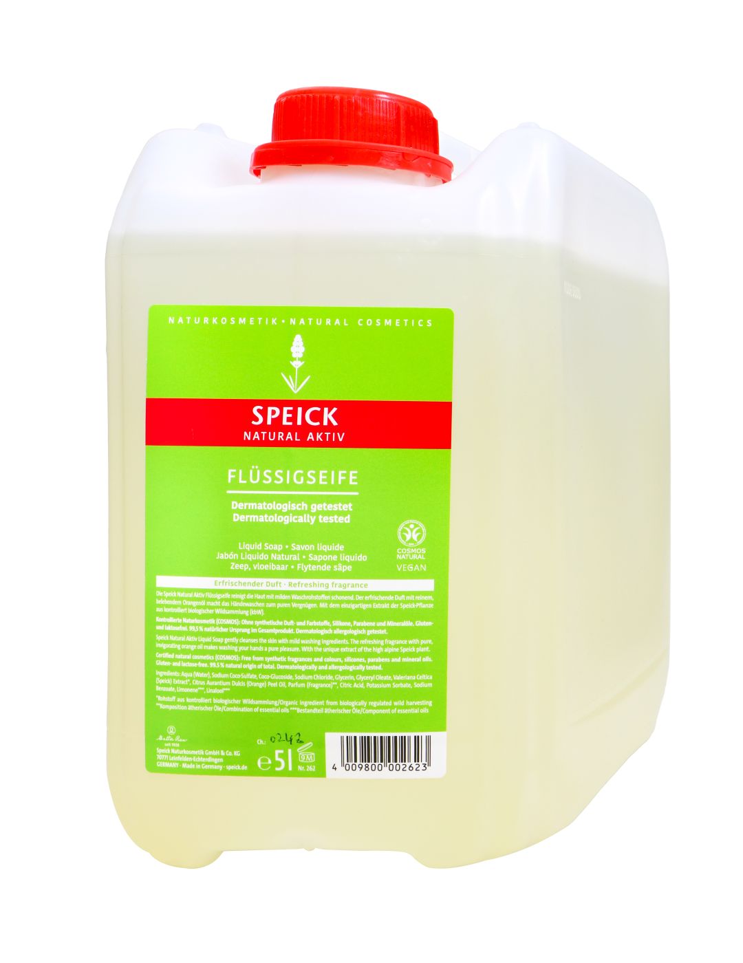 Speick Natural Aktiv Flüssigseife, 5,0 l