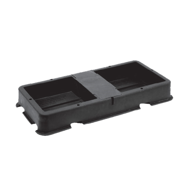 AutoPot 2-Pot Wanne und Abdeckung, schwarz
