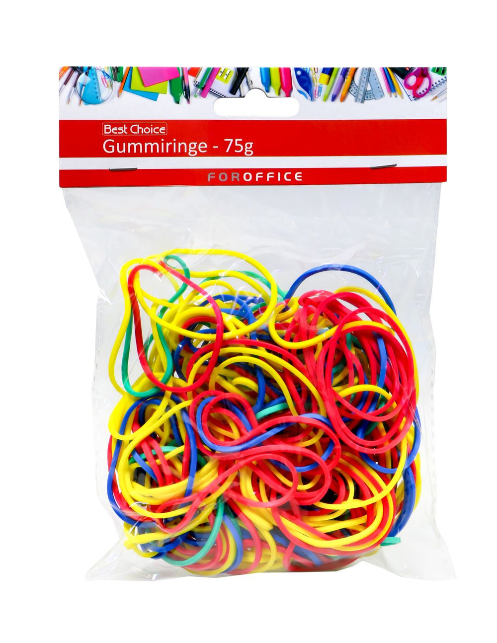 Gummiringe 75 g, ca. 240 Stück im Polybeutel, 180 er