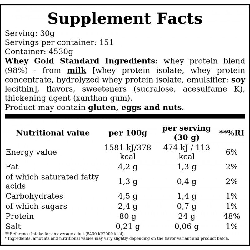 Whey Gold Standard - 4540g - Delicious Strawberry