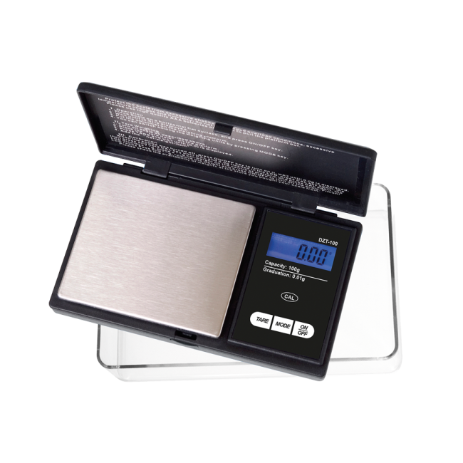 On Balance DZT-100-BK Scale, schwarz, Messbereich 100 g, Ablesbarkeit 0,01 g