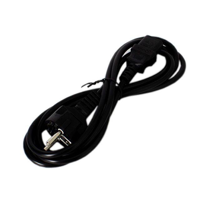 Stromkabel Eurostecker zu IEC-Stecker, weiblich, 2m