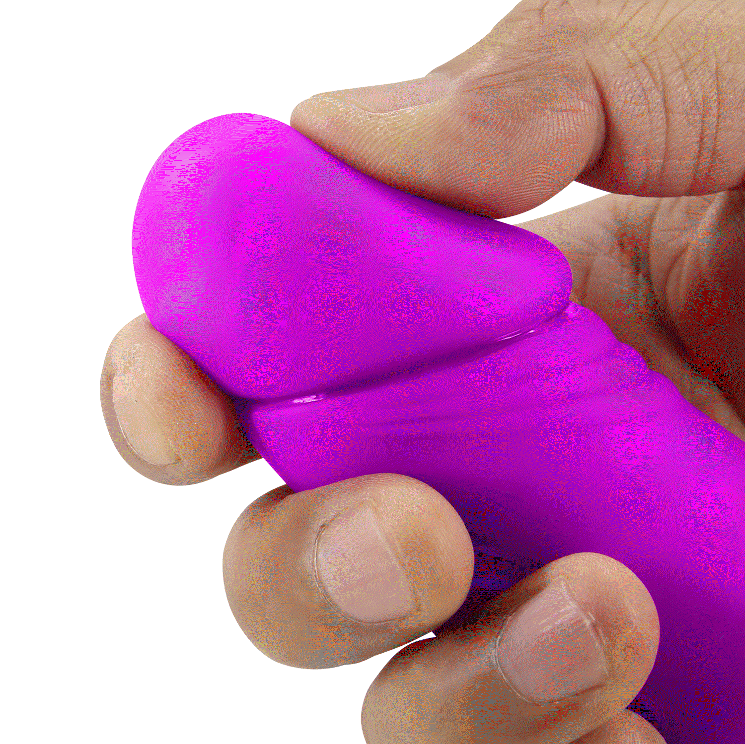 Pretty Love - Zanini - Vibrierender trägerloser Umschnalldildo - Lila
