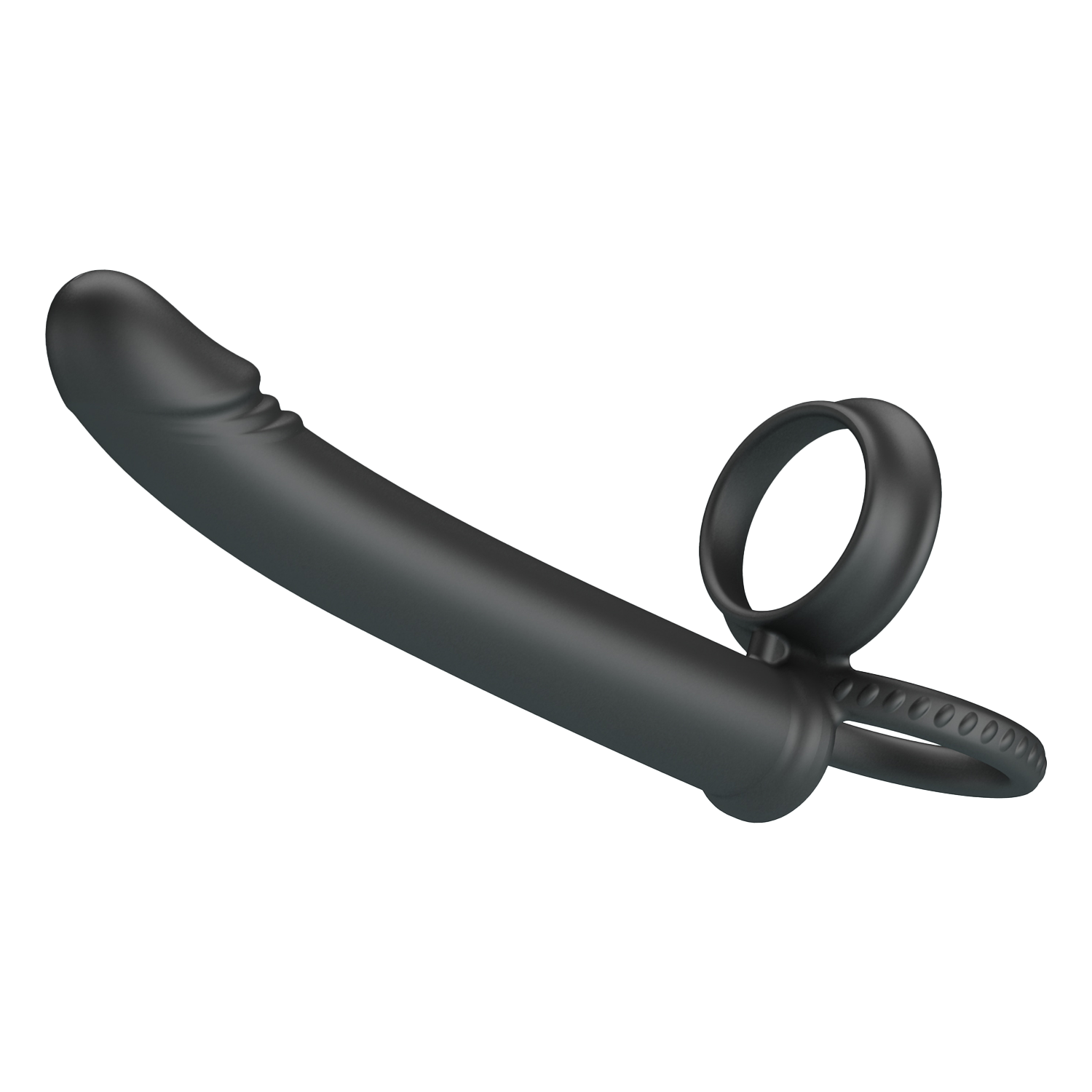 3: Pretty Love - Moses - Schwanz und Hoden Ring Dildo - Schwarz