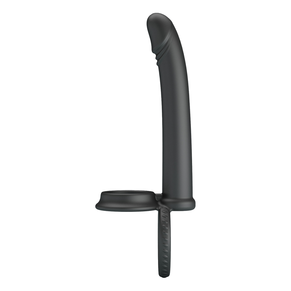 4: Pretty Love - Moses - Schwanz und Hoden Ring Dildo - Schwarz