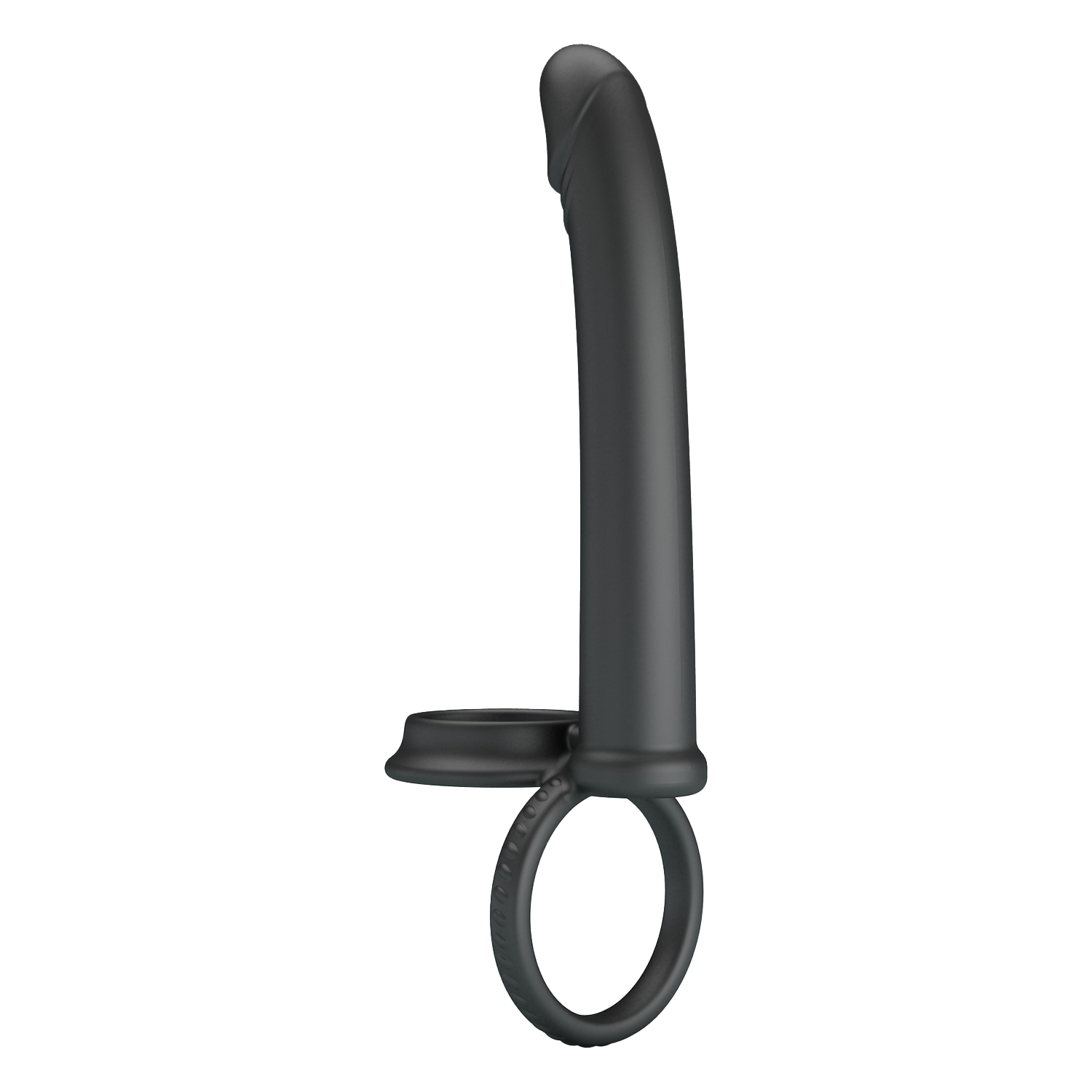 5: Pretty Love - Moses - Schwanz und Hoden Ring Dildo - Schwarz
