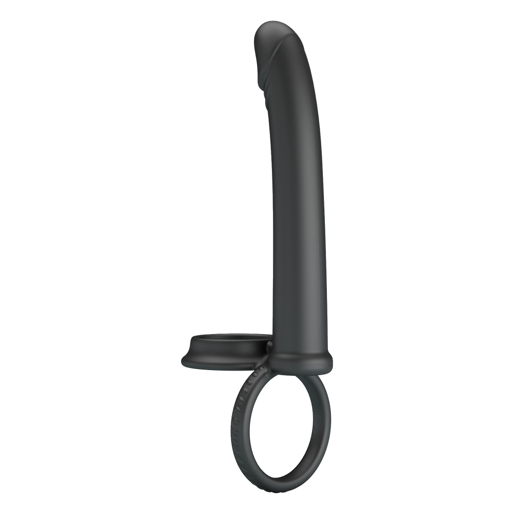 5: Pretty Love - Moses - Schwanz und Hoden Ring Dildo - Schwarz