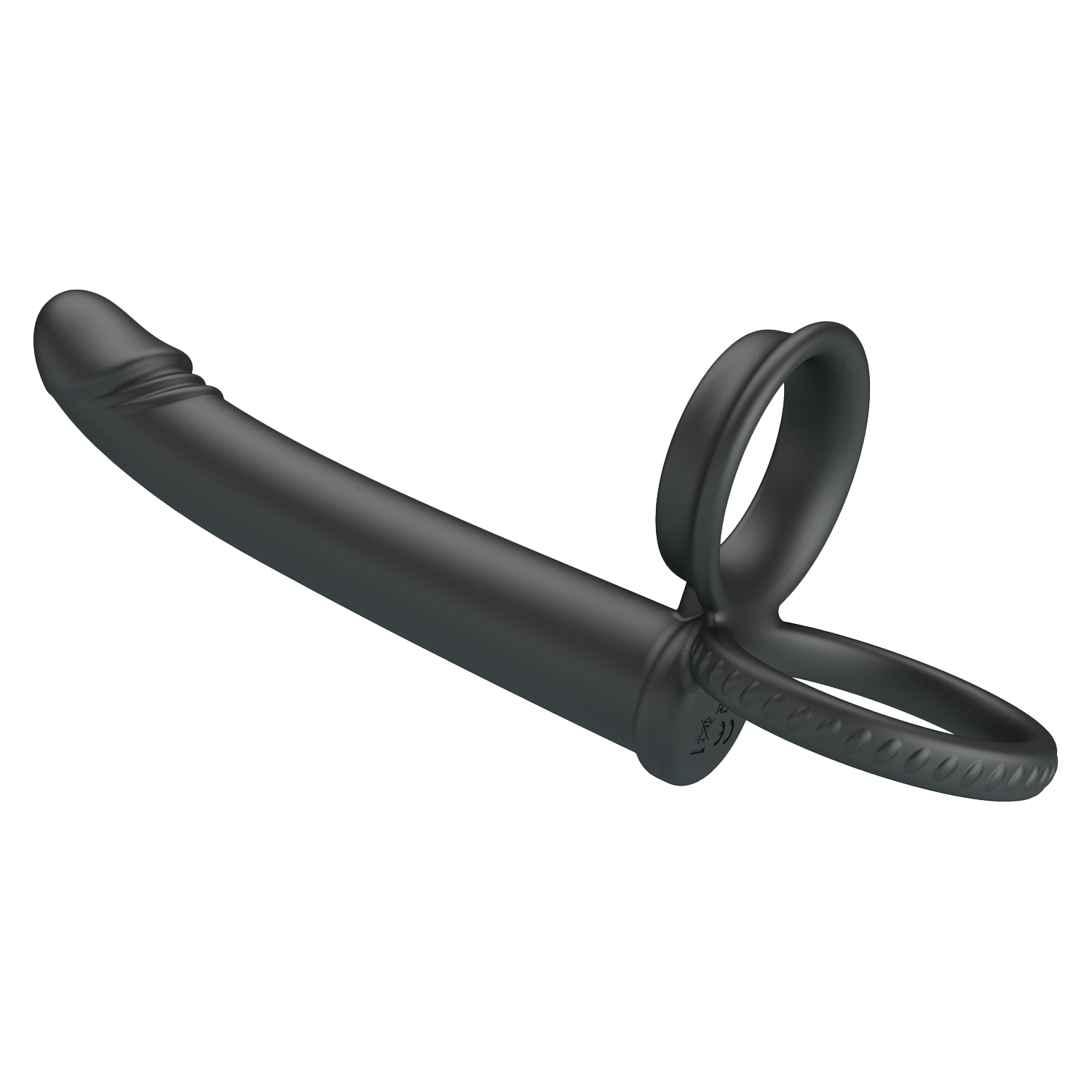 6: Pretty Love - Moses - Schwanz und Hoden Ring Dildo - Schwarz