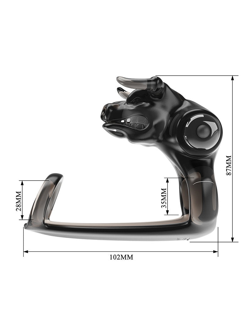 6: Pretty Love - Bull Warrior - Penisring - Schwarz