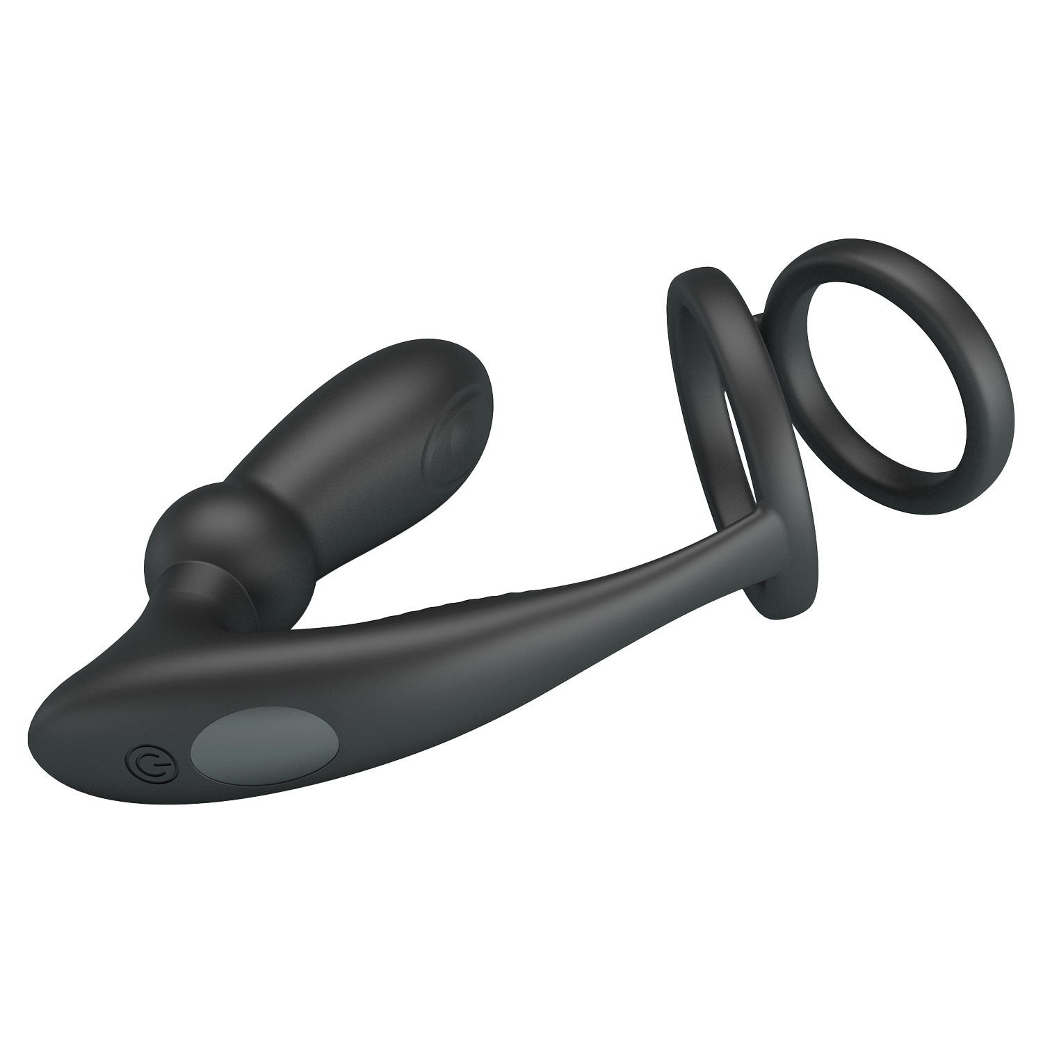 6: Pretty Love - Emoni - Cockring mit Butt Plug - Schwarz