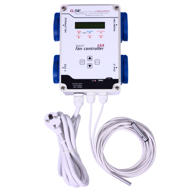 GSE digitaler Fan Controller, 16 A, 4x 2200 W