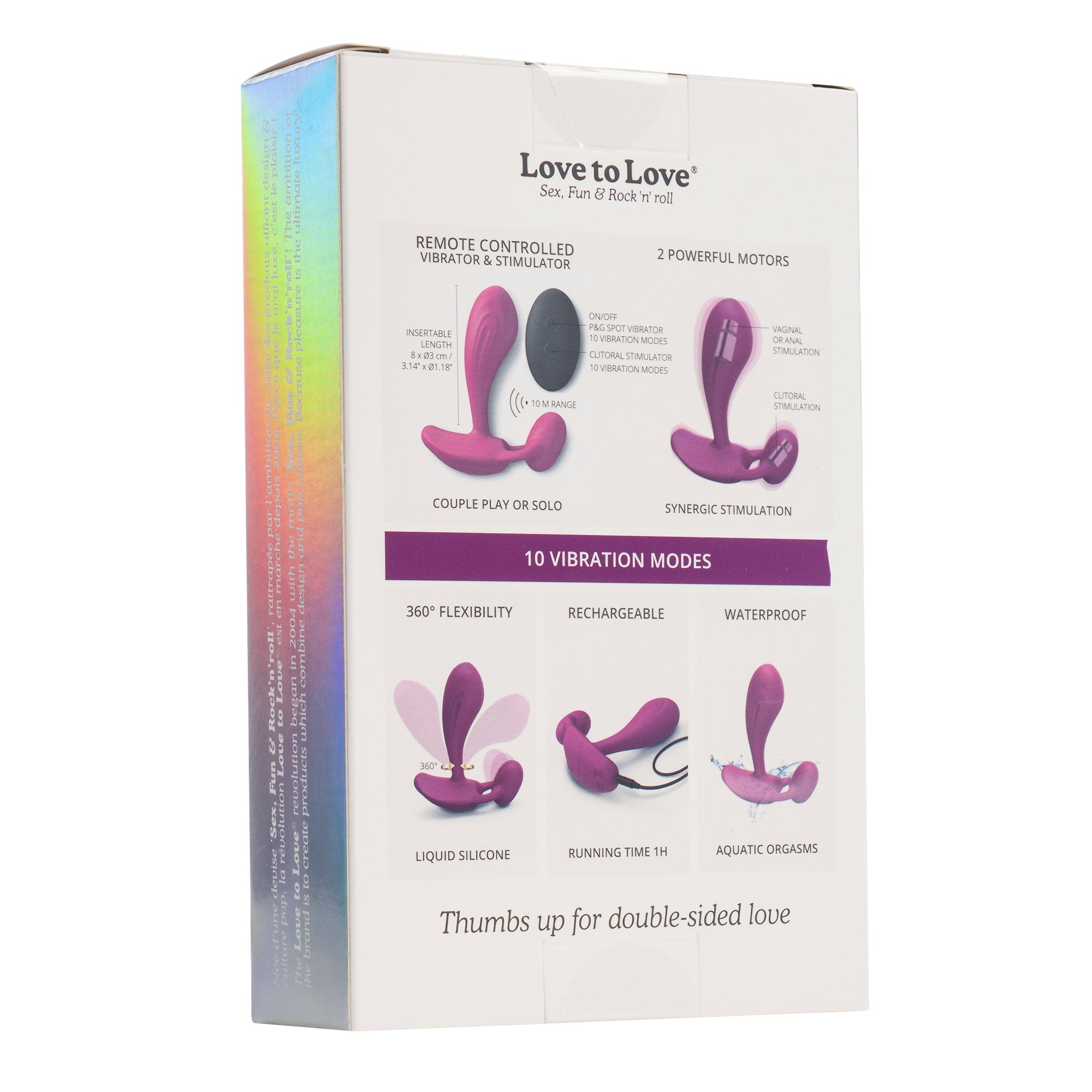 7: Love to Love - Witty - P&G Vibrator mit Fernbedienung - Pink