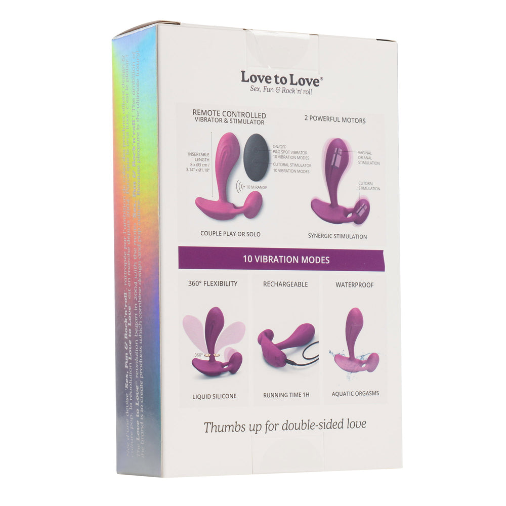 Love to Love - Witty - P&G Vibrator mit Fernbedienung - Pink