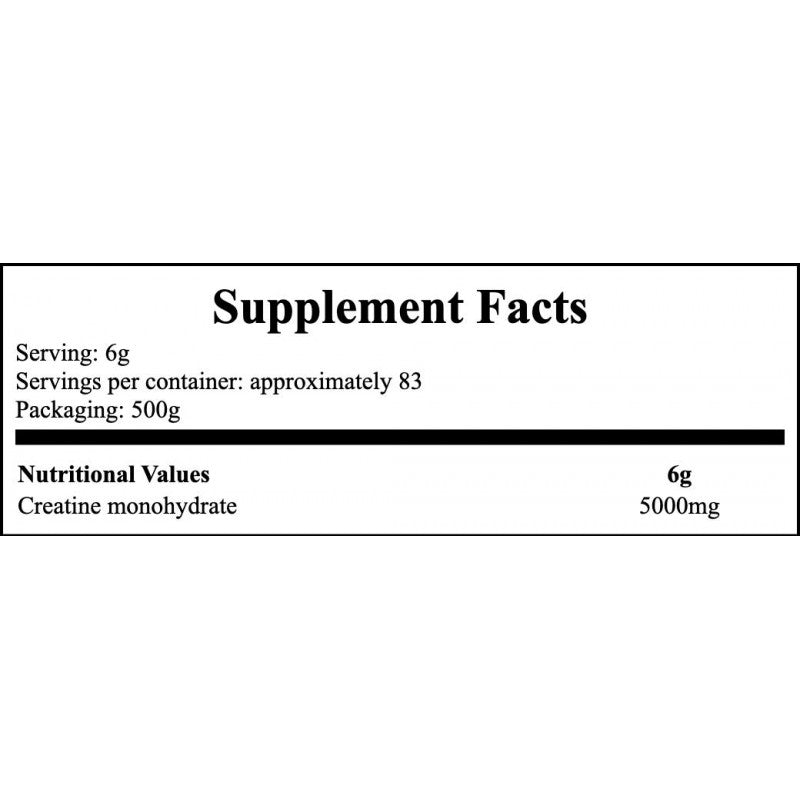 Creatine Powder - 500g - Orange