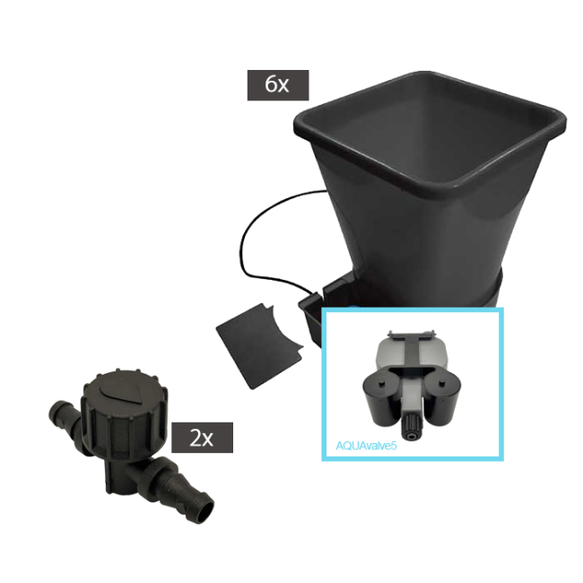 Autopot 6Pot XL System AQUAvalve5 ohne Tank