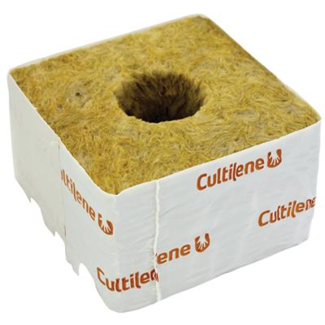 Cultiwool 100 mm, Würfel, kleine Löcher (28/35)