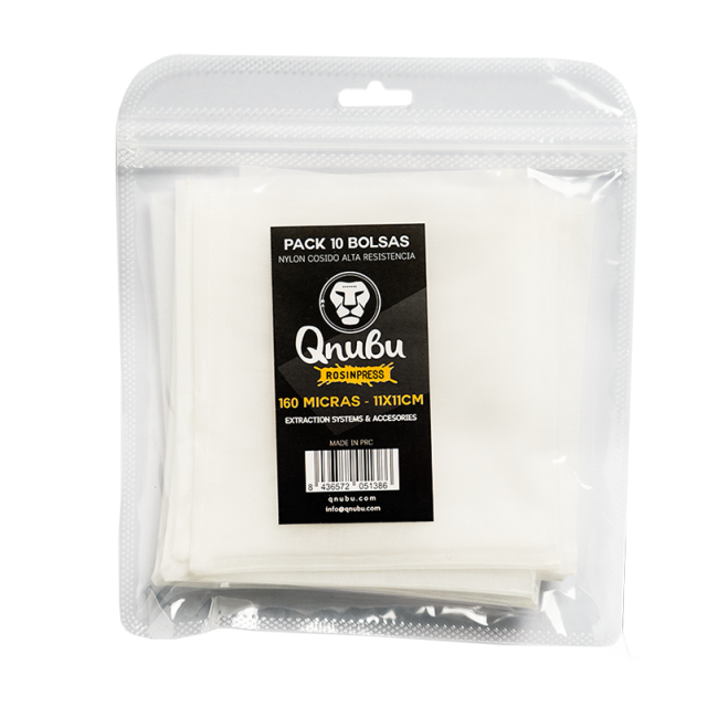 Qnubu Extraktionsbeutel 160 µm, 11 x 11 cm, 10 St je Pckg