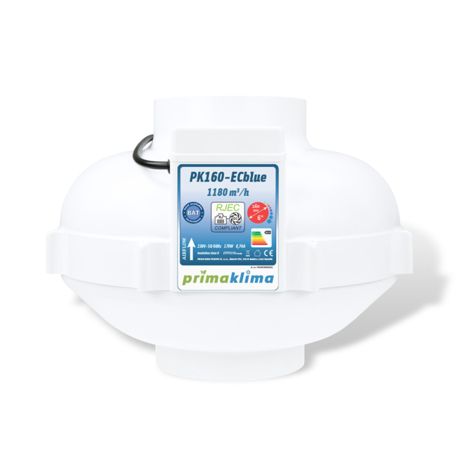 Prima Klima Rohrventilator PK160-ECblue, 1180m³/h