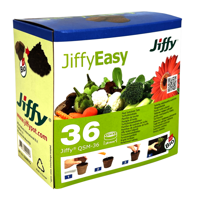 Jiffy, Quick soil mix, 36 Tabs je Packung, 38 mm