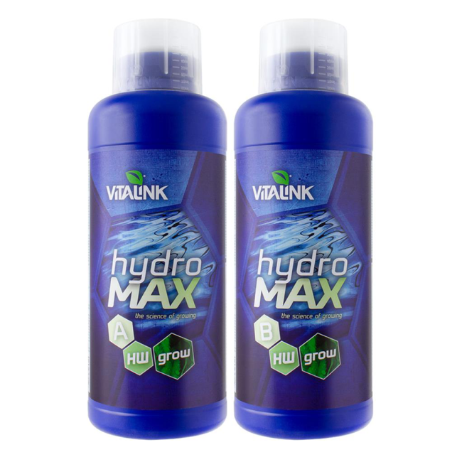 VitaLink Hydro MAX Grow, (hartes Wasser), A&B Set, 1 L
