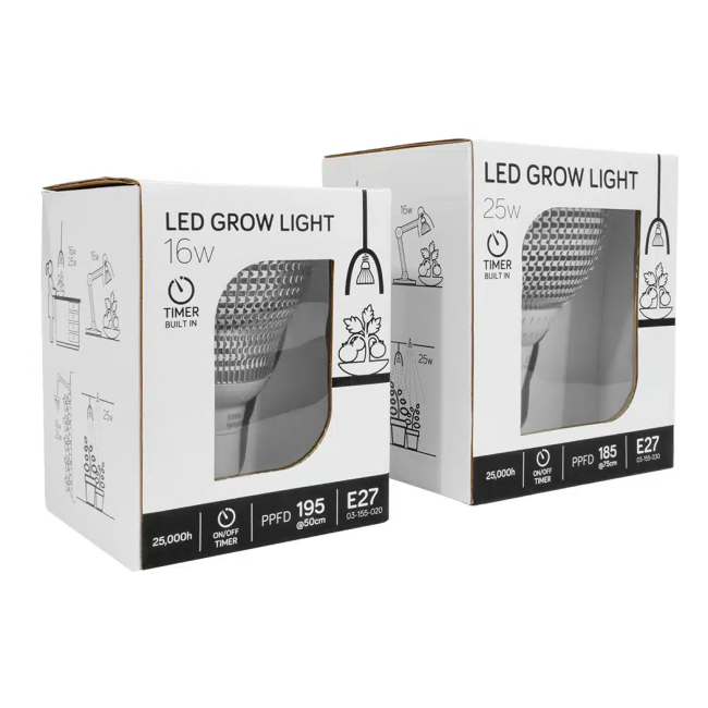 E27 LED 4000K Grow Light - 25W