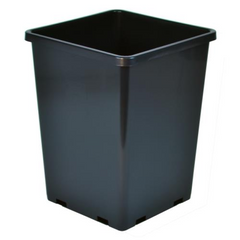 Topf, viereckig, schwarz, 15,7 x 15,7 x 23,3 cm, 4 L