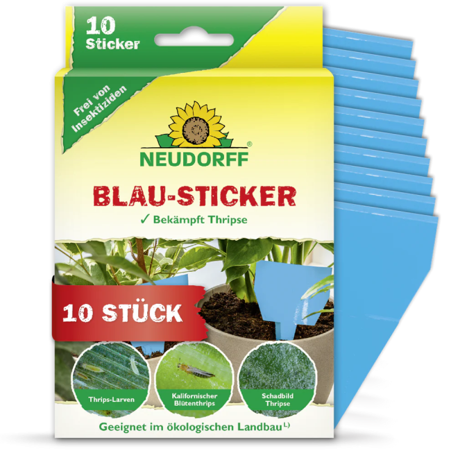 Neudorff, Blau-Sticker, 10 Stk.