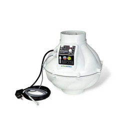 Prima Klima Whisperblower EC  Rohrventilator, Temperatur und Feuchtigkeits Steuerung, ø 125mm