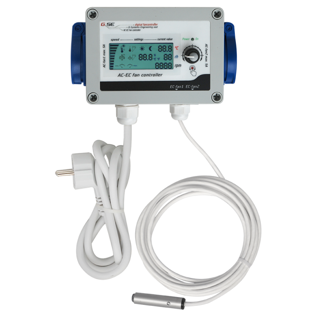 GSE LCD Lüftungsregler 2x5A