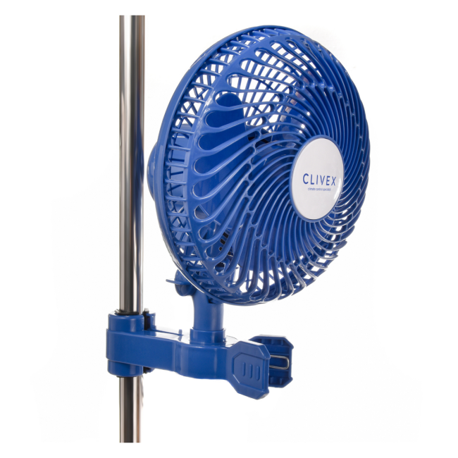 Clivex oszillierender Clip-Ventilator, 23 cm, 20 W