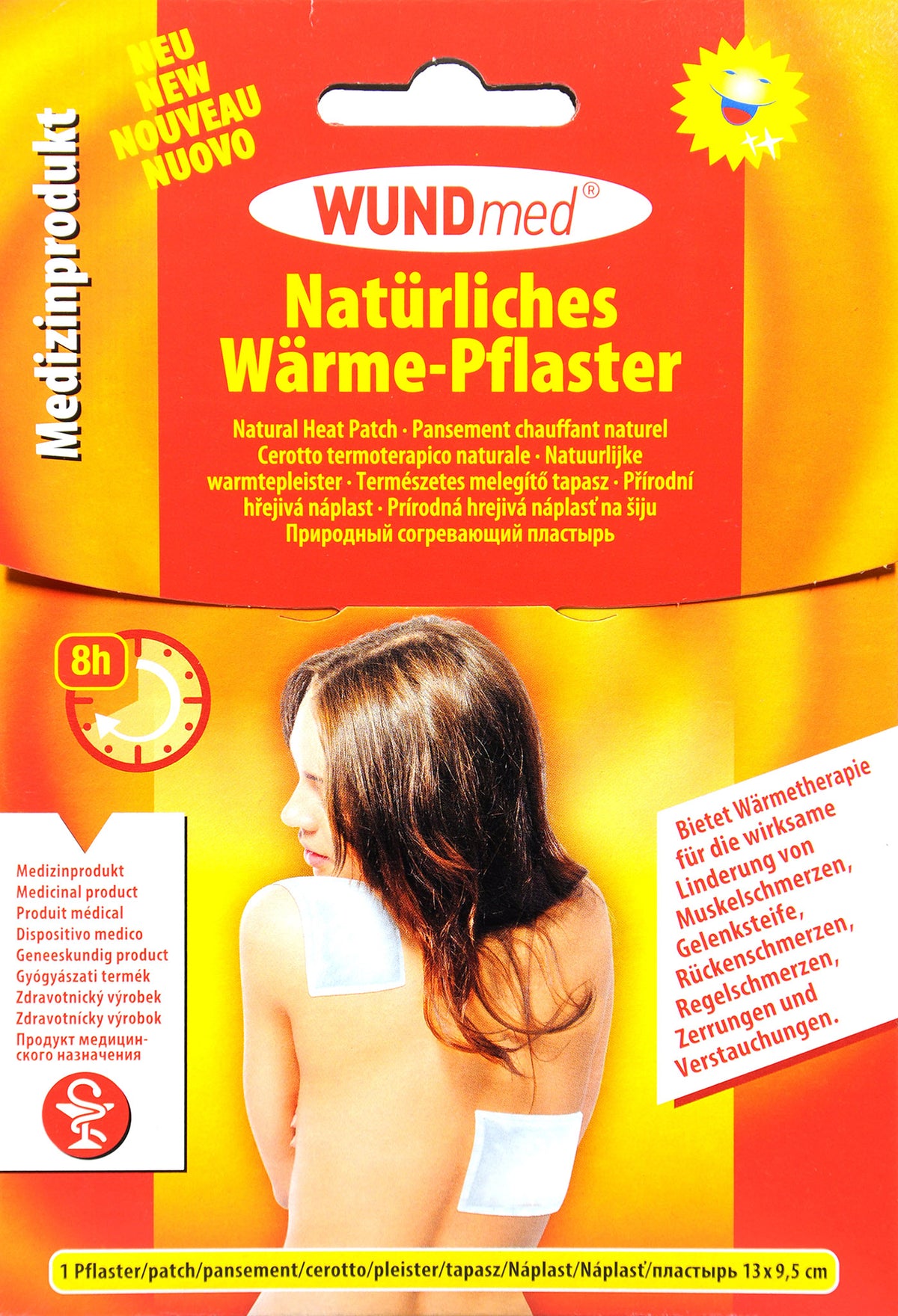Wärme Pflaster Hypoallergen, 13 x 9,5 cm