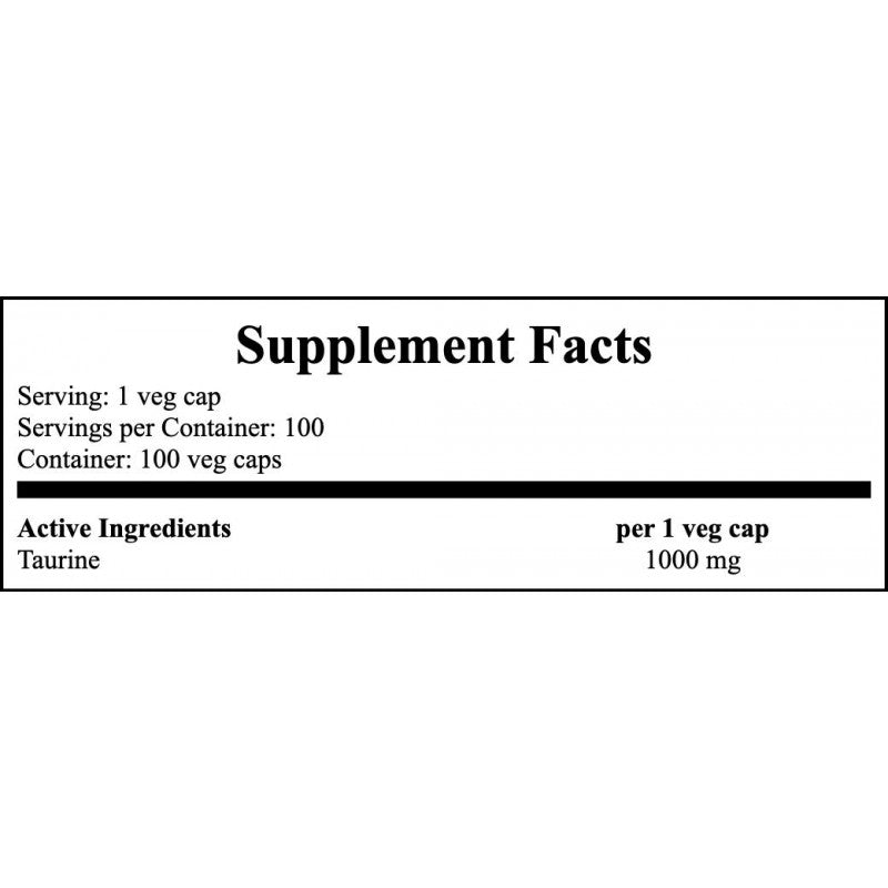 Taurine 1000mg - 100caps