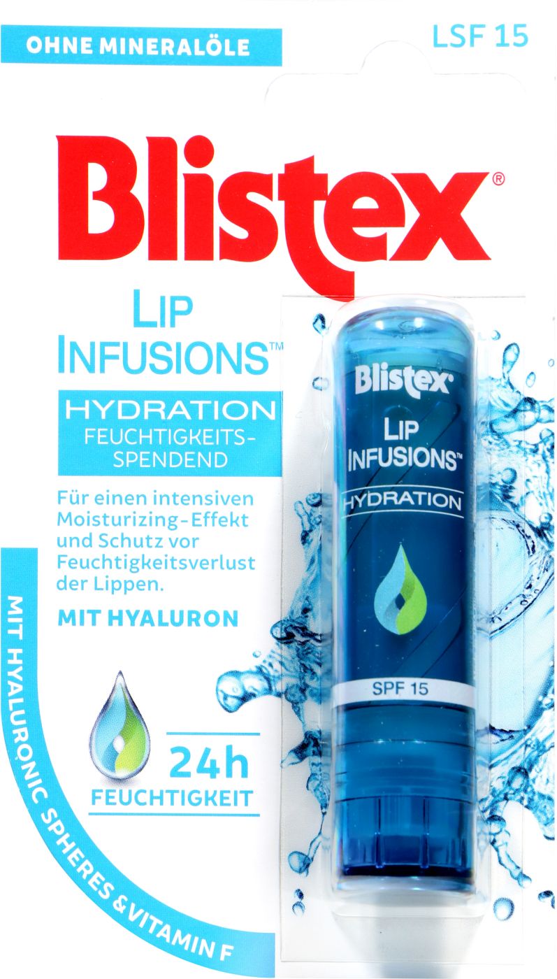 Blistex Lip Infusions Hydration ohne Mineralöl, 3,7 g
