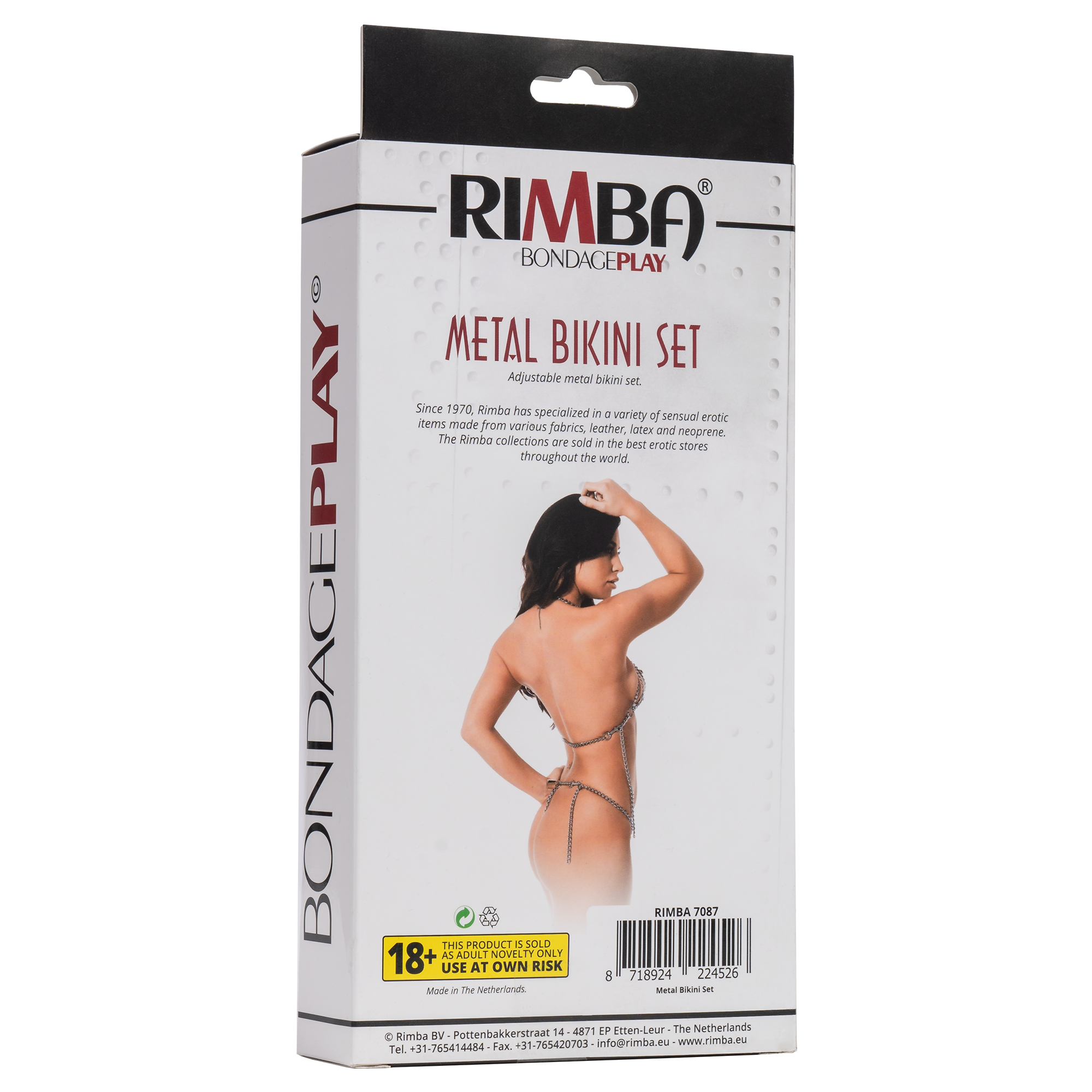 8: Rimba - BH + Slip, Set aus metal Ketten