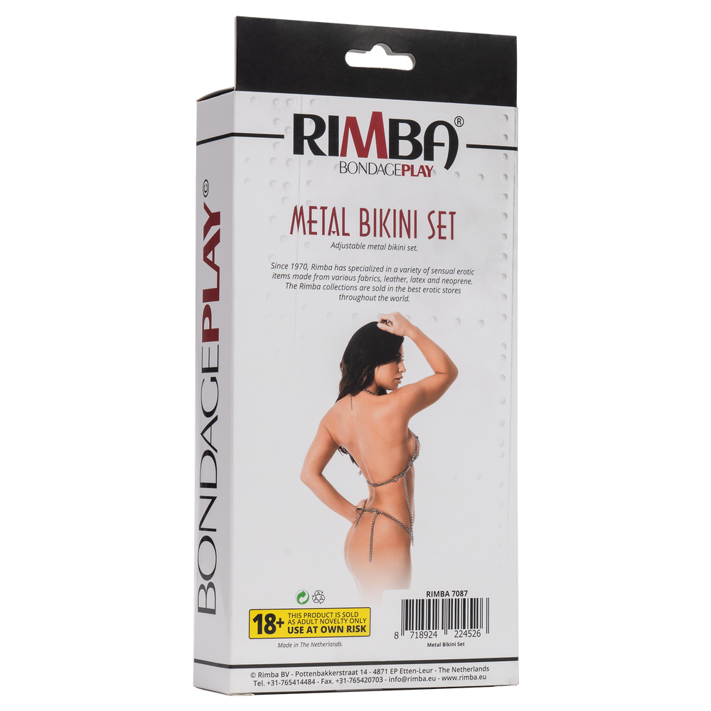 8: Rimba - BH + Slip, Set aus metal Ketten