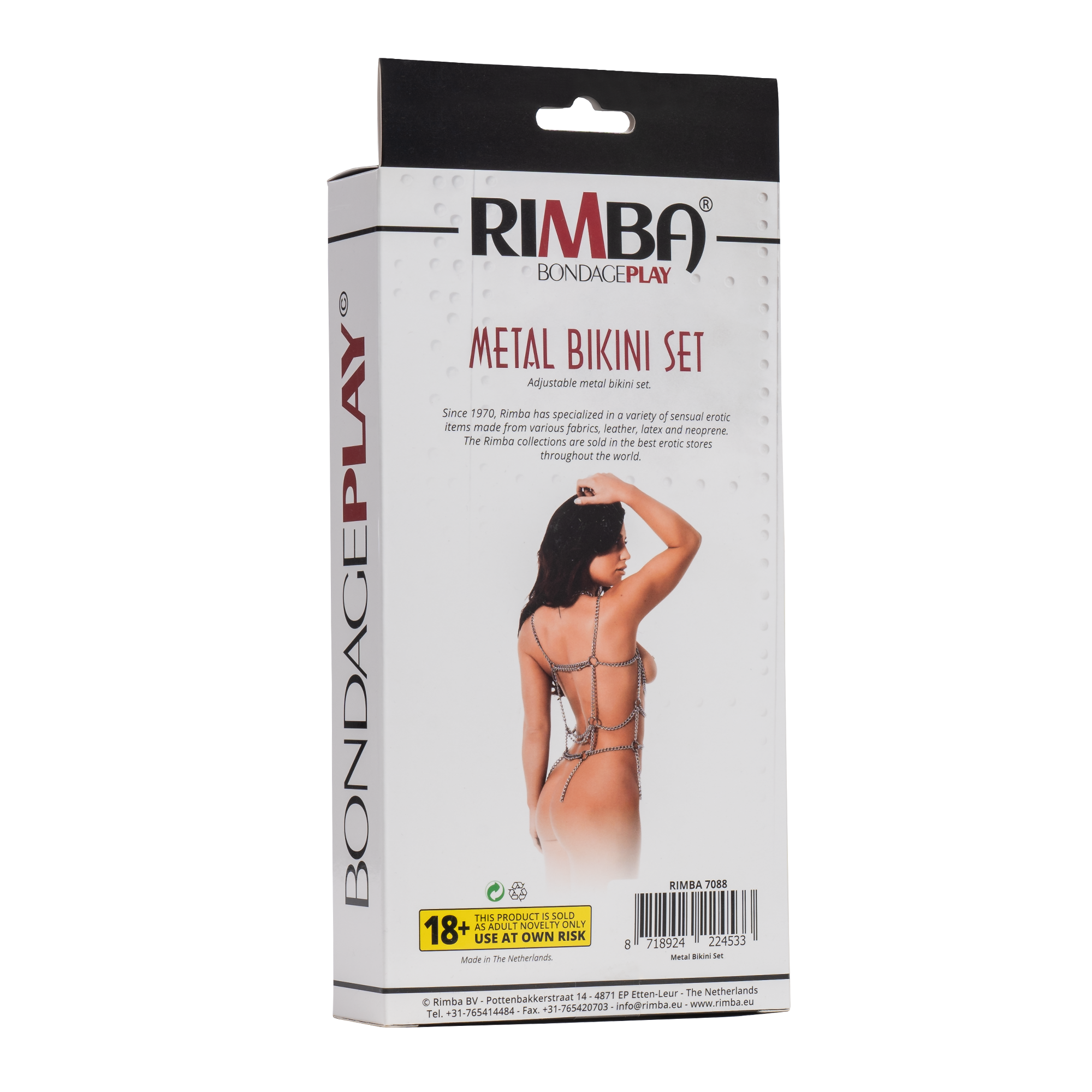 8: Rimba - BH + Slip, Set aus metal Ketten