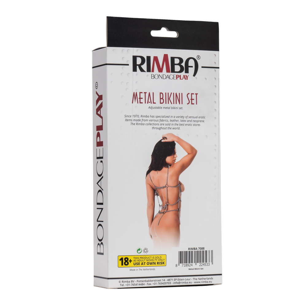 8: Rimba - BH + Slip, Set aus metal Ketten