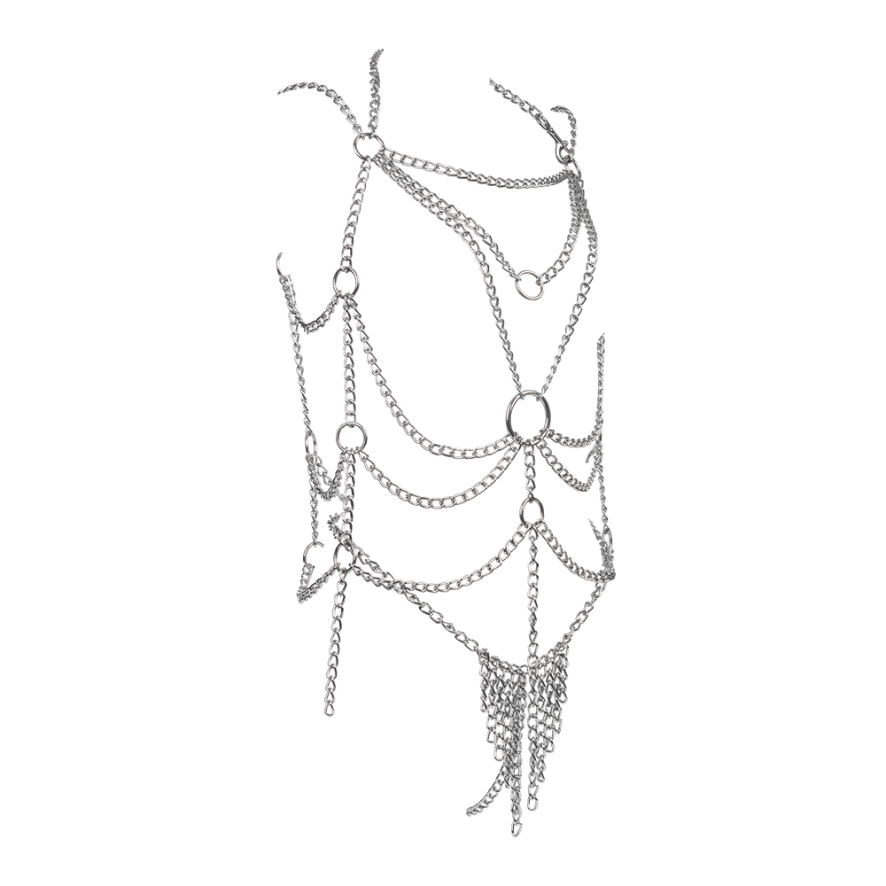 3: Rimba - BH + Slip, Set aus metal Ketten