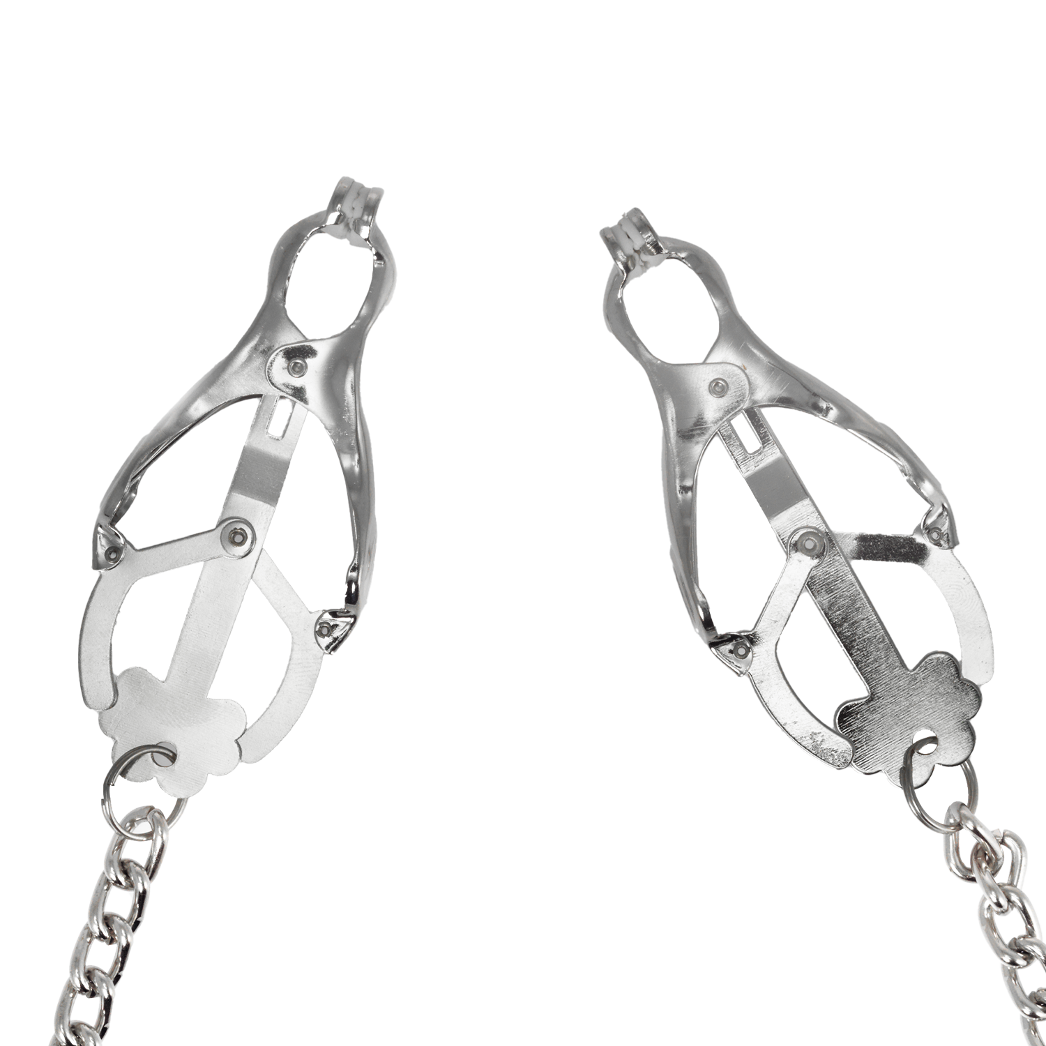 3: Rimba Bondage Play – Verstellbare Nippelklammern an Kette