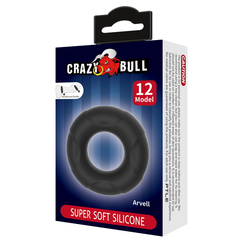 Crazy Bull - Arvell - Cock Ring - Modell 12 - Schwarz