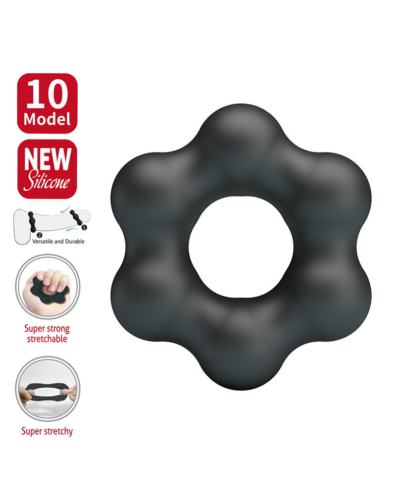 Crazy Bull - Clauzell - Cock Ring - Modell 10 - Schwarz