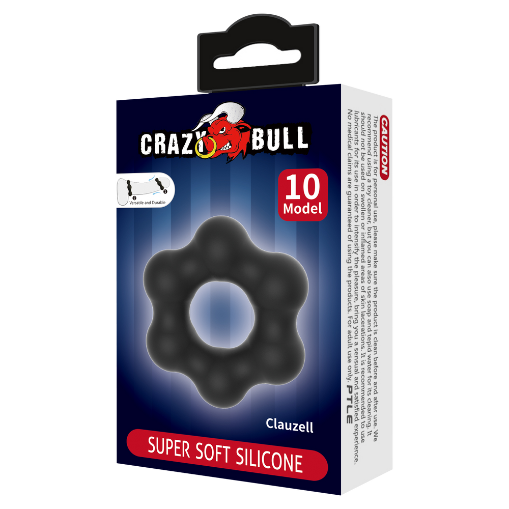 Crazy Bull - Clauzell - Cock Ring - Modell 10 - Schwarz