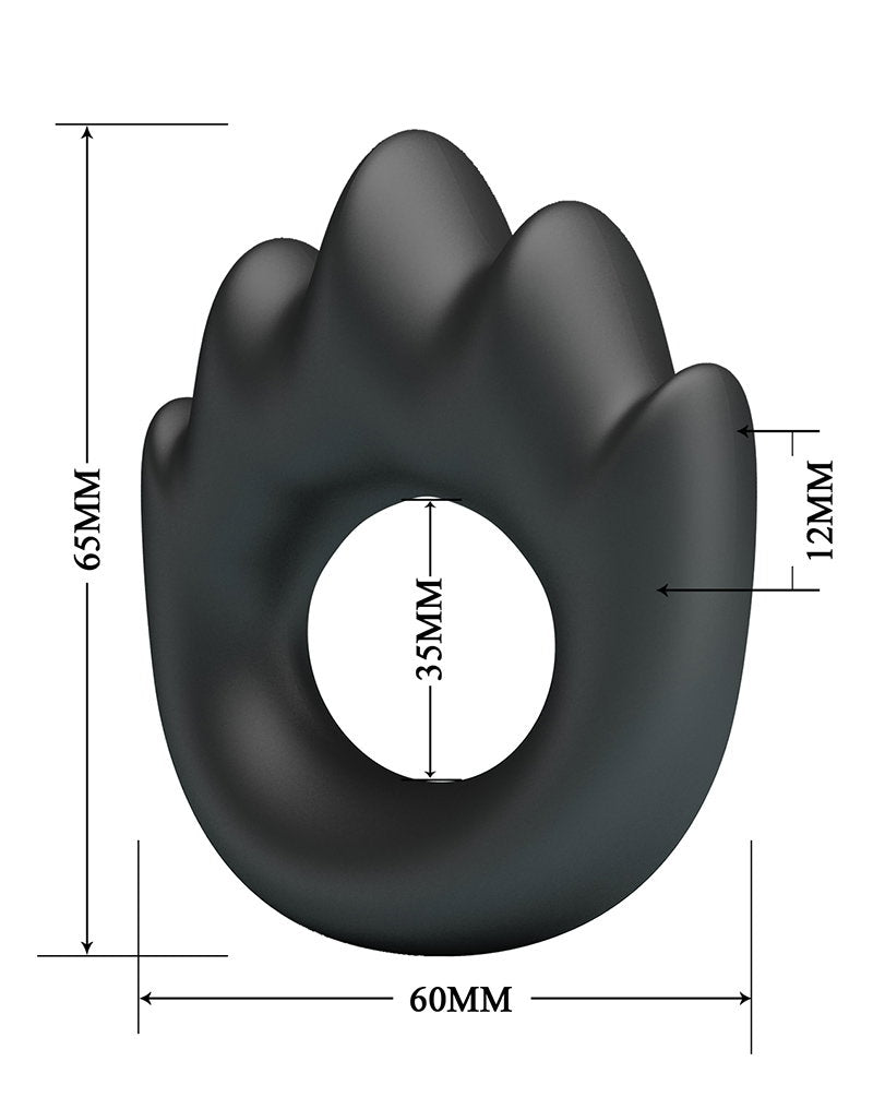 7: Crazy Bull - Habert - Cock Ring - Modell 13 - Schwarz