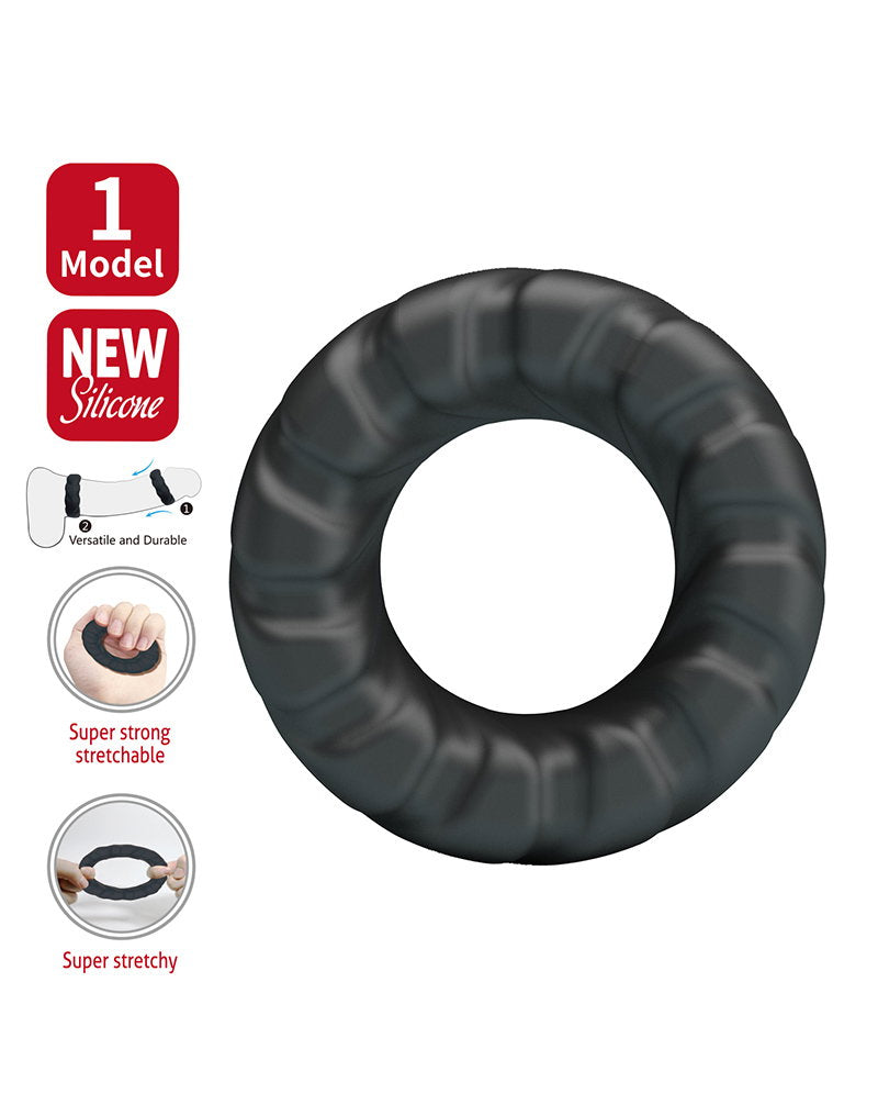 Crazy Bull - Jeriko - Cock Ring - Modell 1 - Schwarz