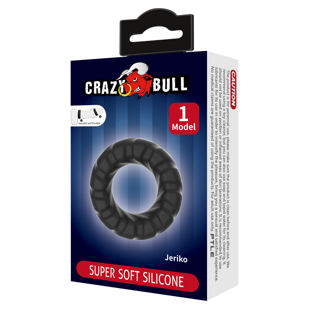 Crazy Bull - Jeriko - Cock Ring - Modell 1 - Schwarz