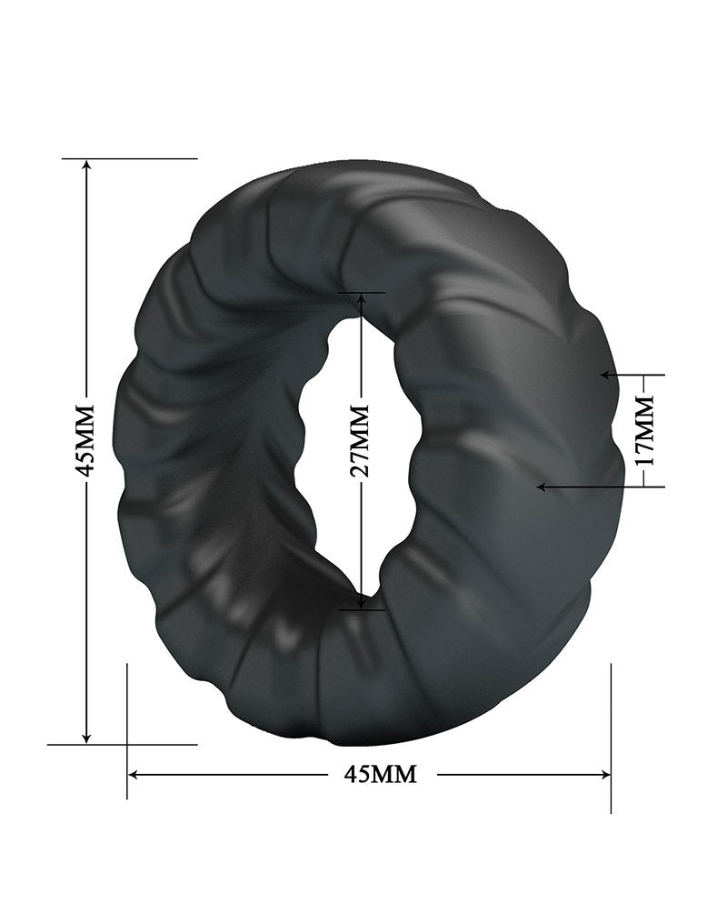 Crazy Bull - Jeriko - Cock Ring - Modell 1 - Schwarz