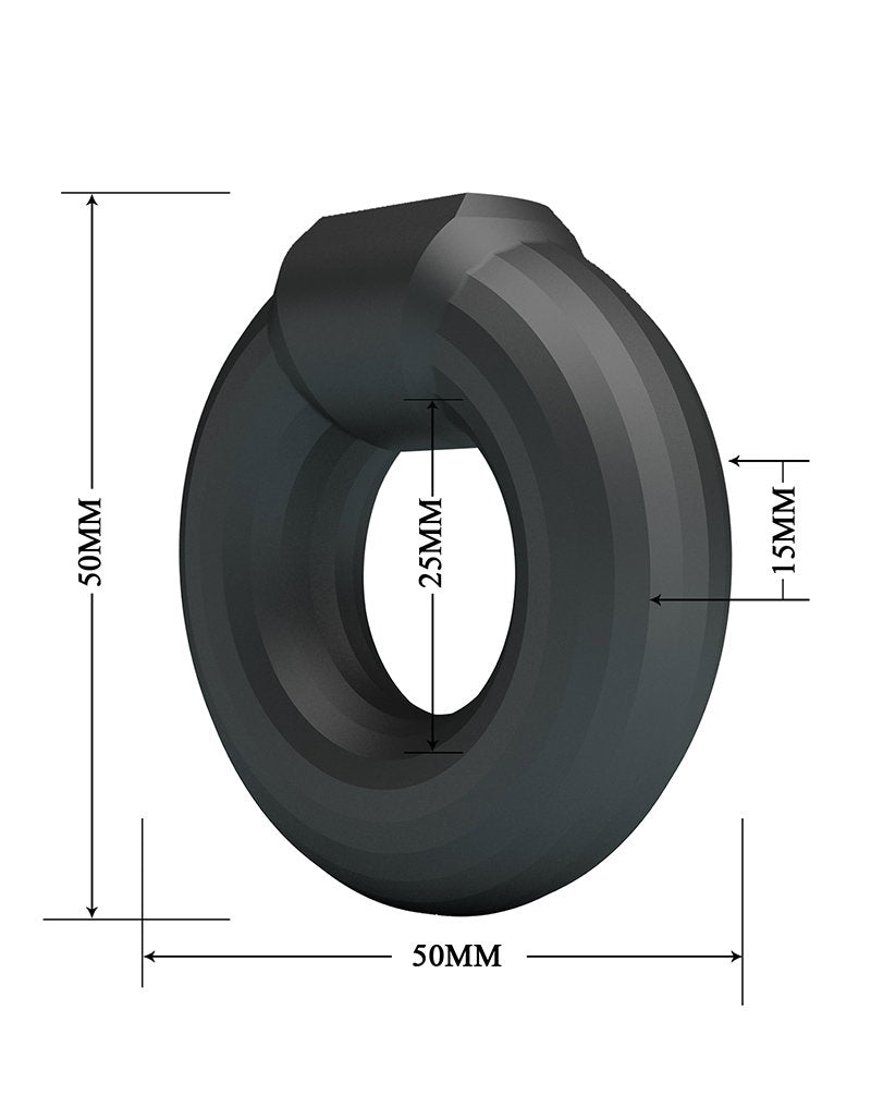 7: Crazy Bull - Kayke - Cock Ring - Modell 2 - Schwarz