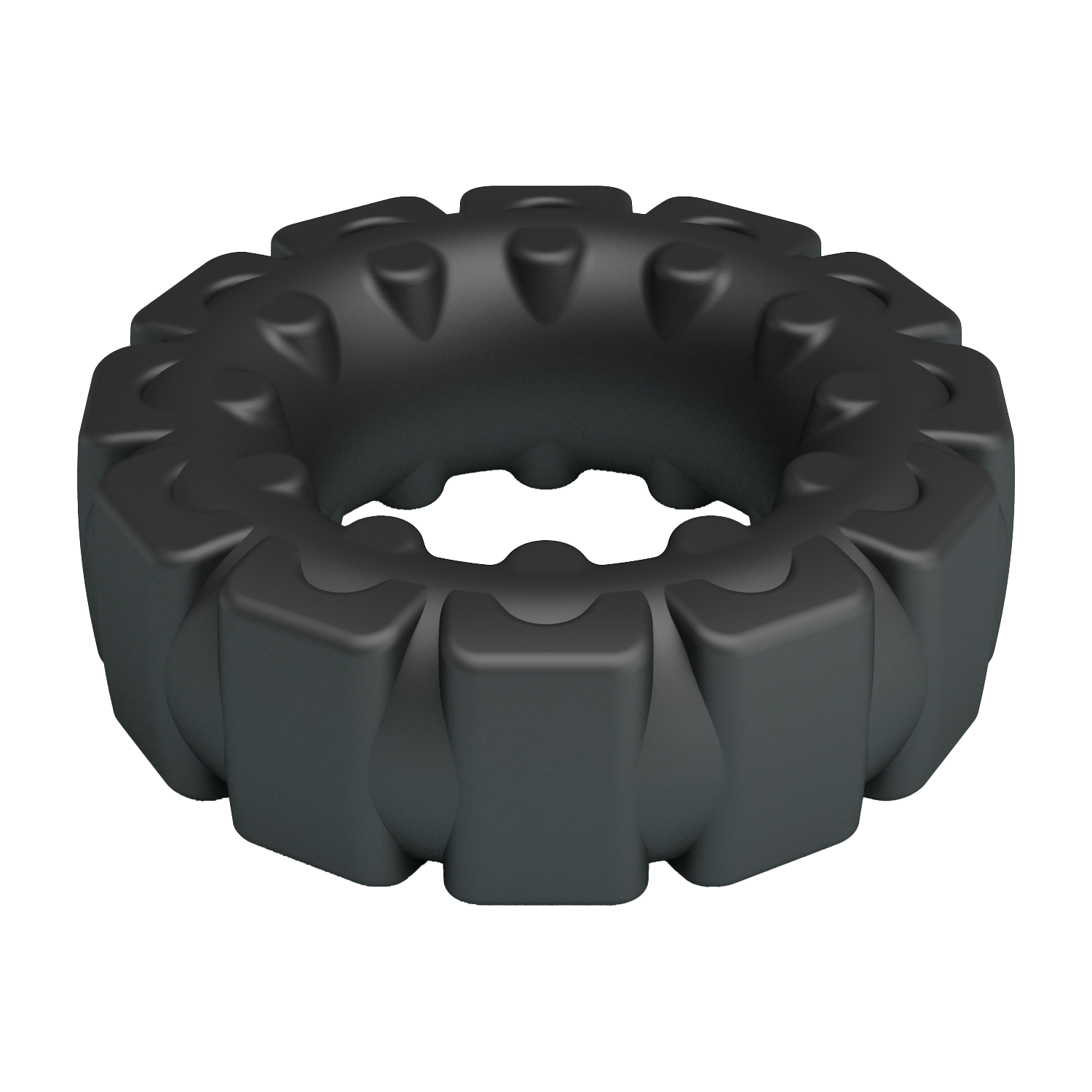 5: Crazy Bull - Laiden - Cock Ring - Modell 5 - Schwarz