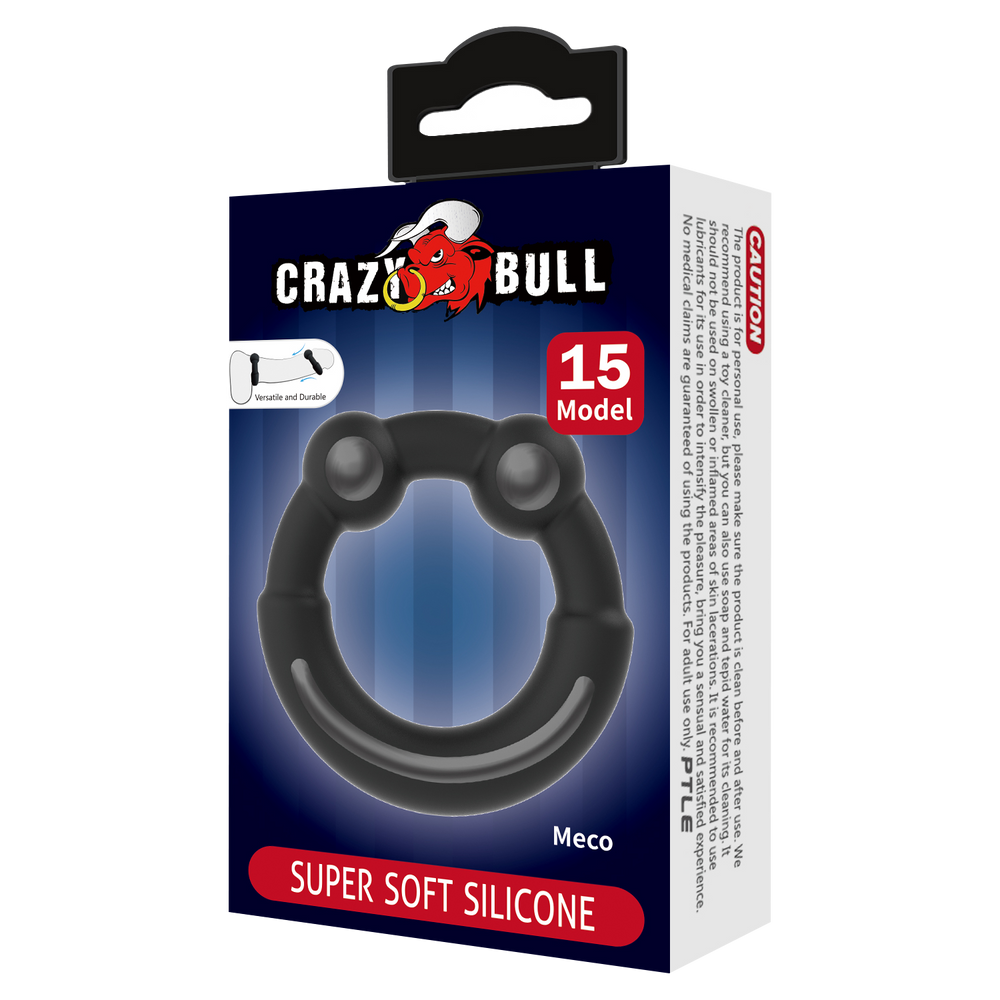 Crazy Bull - Meco - Cock Ring - Modell 15 - Schwarz
