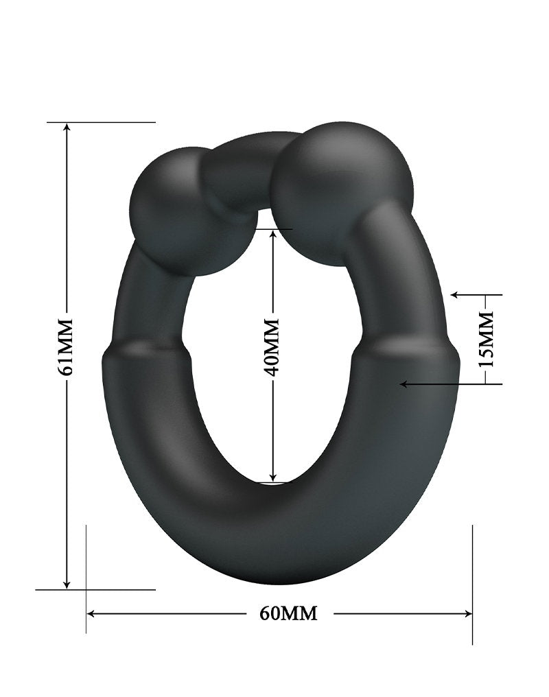 Crazy Bull - Meco - Cock Ring - Modell 15 - Schwarz